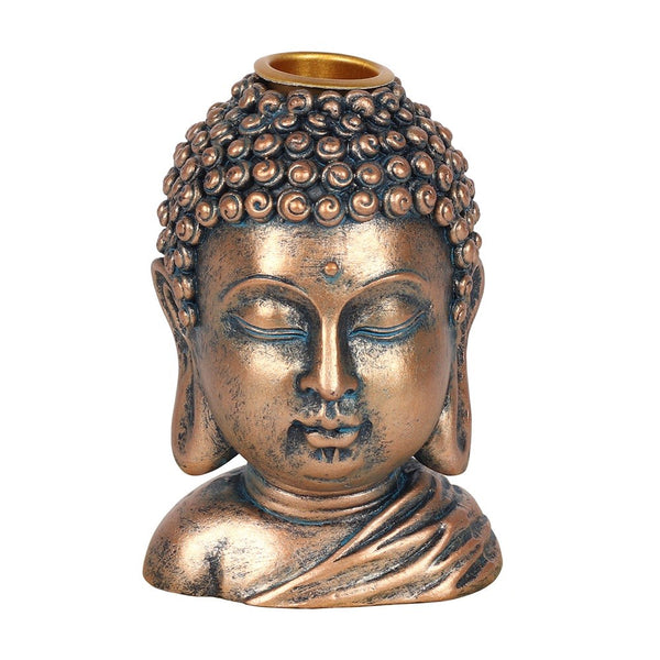 Bronze Buddha Head Backflow Burner