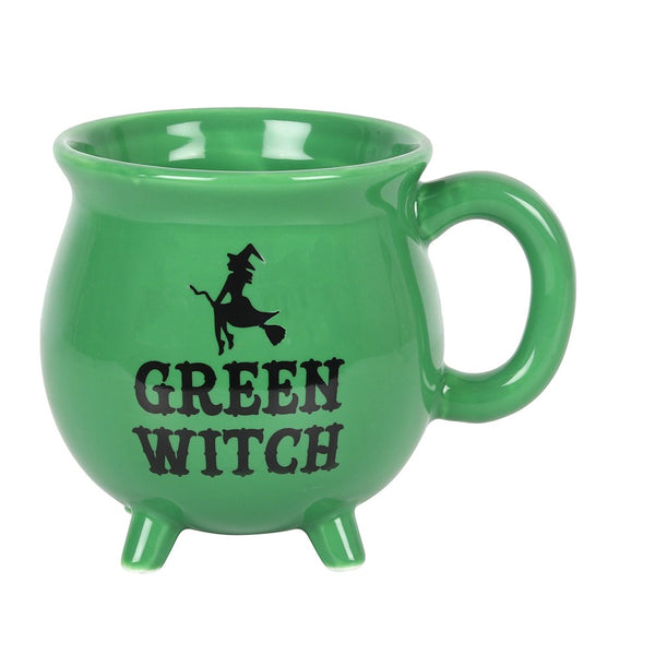 Green Witch Ceramic Green Cauldron Mug