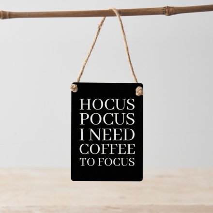 Hocus Pocus Mini Metal Sign, 9cm