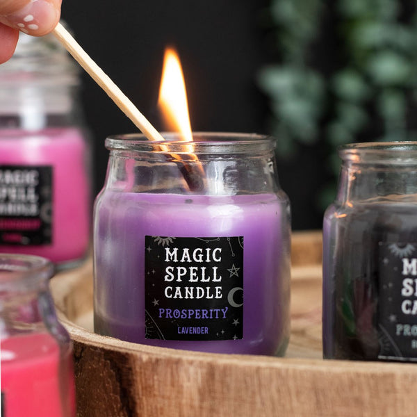 Prosperity Lavender Spell Candle Jar