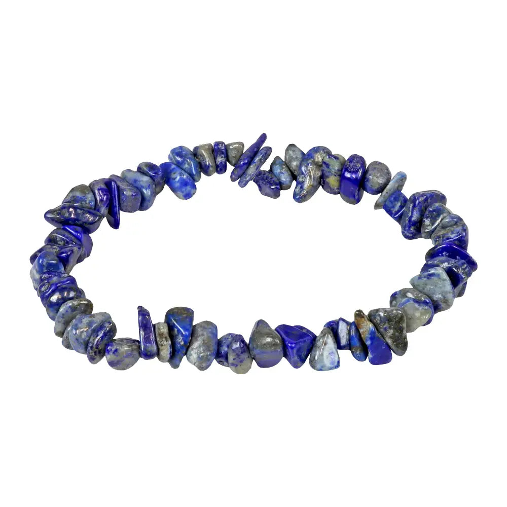 Gemstone Chip Stretch Bracelet  Lapis Lazuli