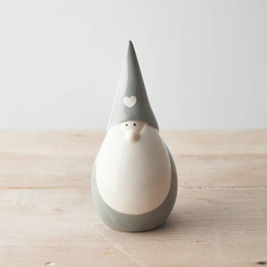 Grey and White Heart Gonk, 15cm
