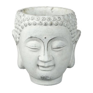Concrete Buddha Pot, 13cm