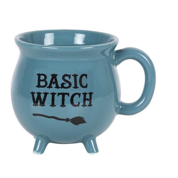 Basic Witch Ceramic Blue Cauldron Mug