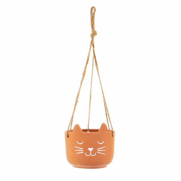 Cat's Whiskers Terracotta Hanging Planter
