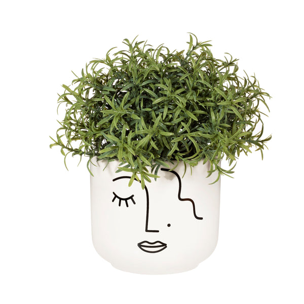 Abstract Face Large Planter
