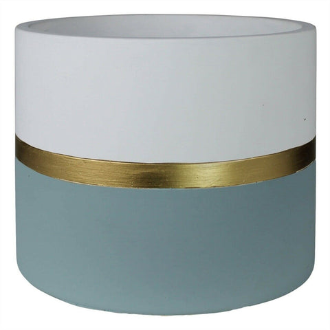 Goldie Cachepot Cement Blue